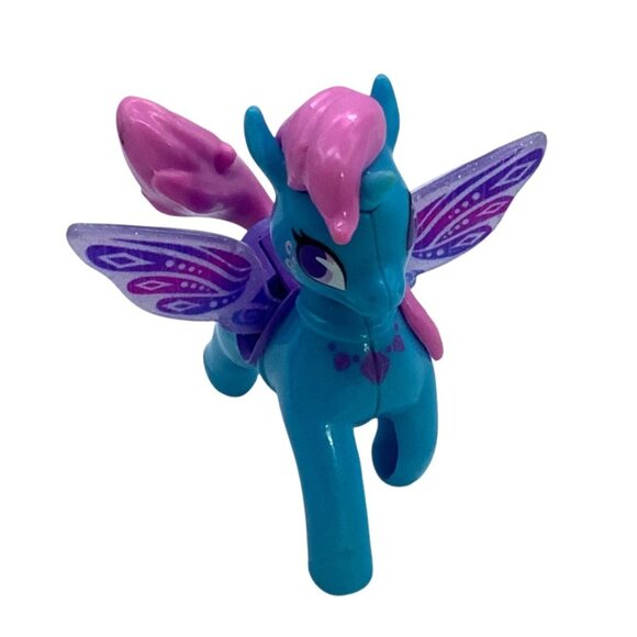 My Little Pony Mattel 2017 Unicorn Pegasus Figure With Pink Mane Purple Wings - Picture 2 of 9